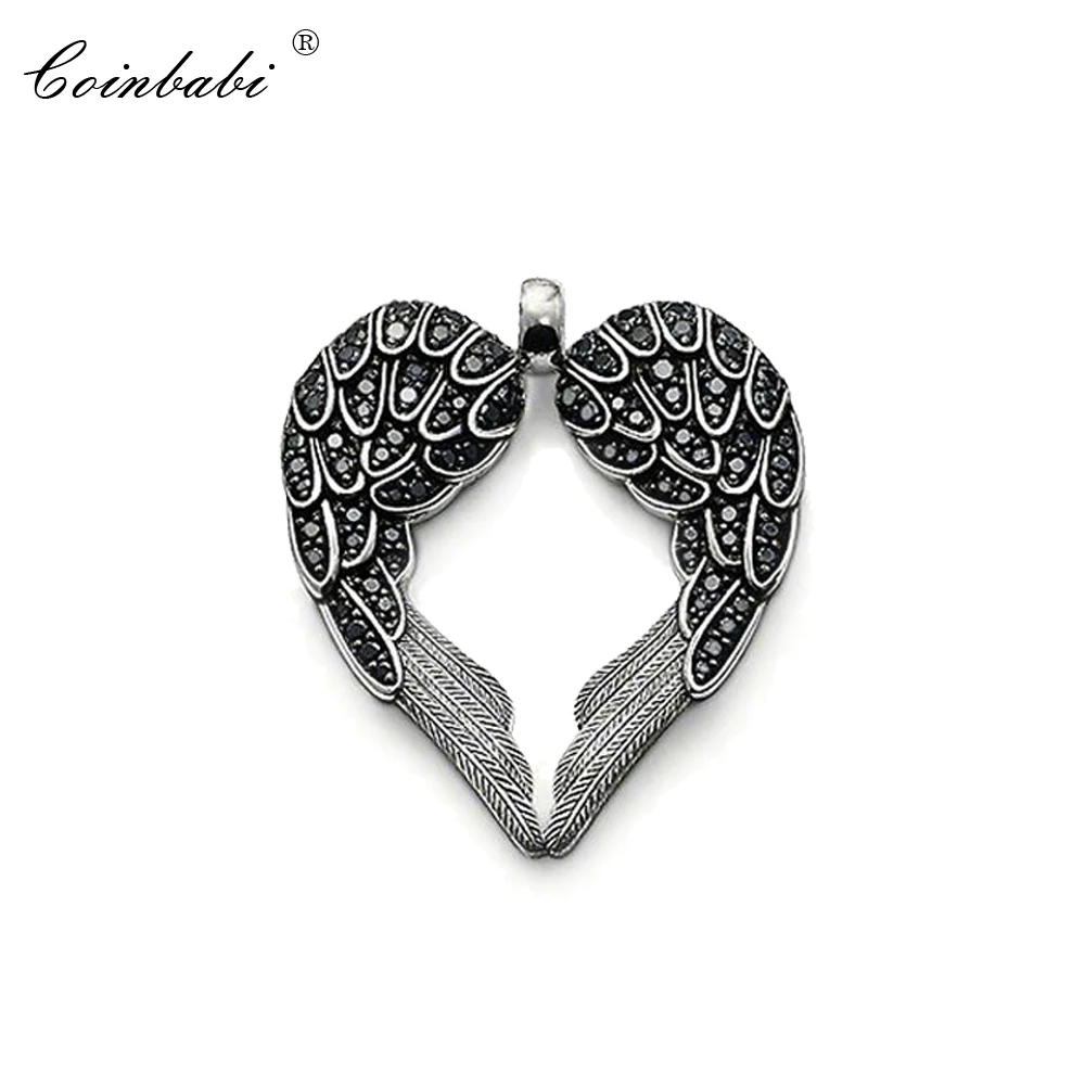 

Pendant Wings Heart Zirconia & 925 Sterling Silver For Women Trendy Gift Thomas Glam Fashion High Quality Jewelry