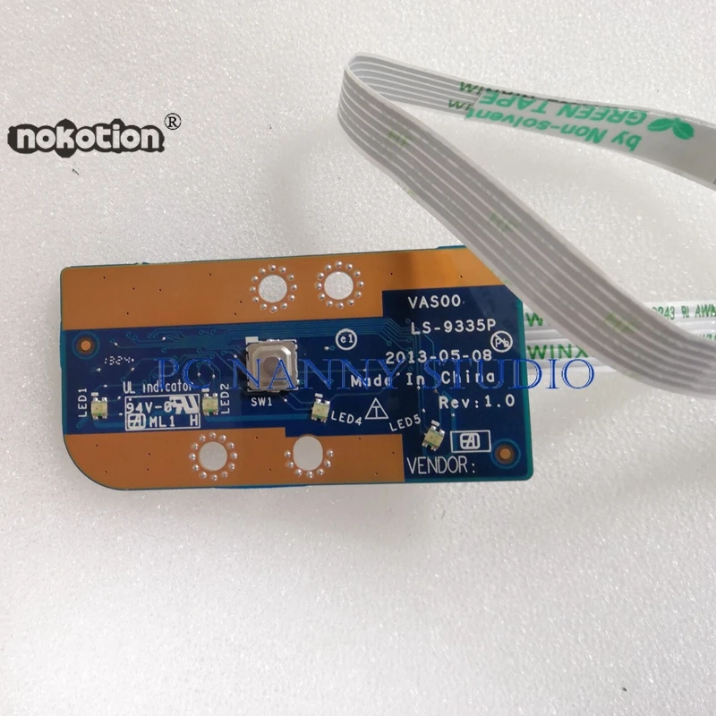 NOKOTION GENUINE for Dell Alienware M17x 17.3" Laptop Power Button Board w/Cable LS-9335P 62VHK 062VHK FAST SHIPPING | Компьютеры и
