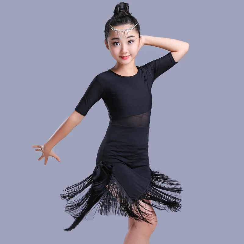 iEFiEL Kids Girls Dancewear Outfit Irregular Tassel Latin Salsa Tango Dance Dress Costumes iEFiEL Kids Girls Dancewear Outfit Irregular Tassel Latin Salsa Tango Dance Dress Costumes