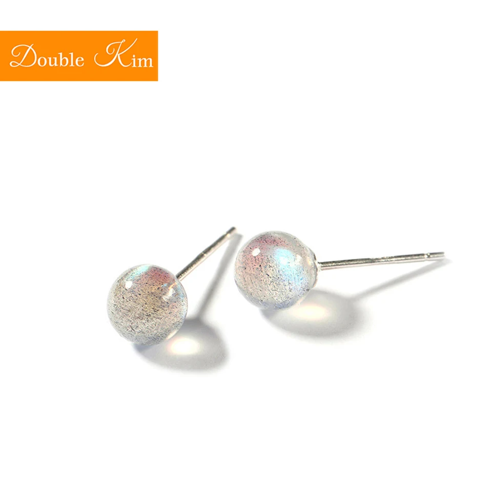 

925 Silver Crystal Stud Earrings 925 Sterling Silver Earring Antiallergic No Harm to Skin Fashion Trendy Jewelry Gift