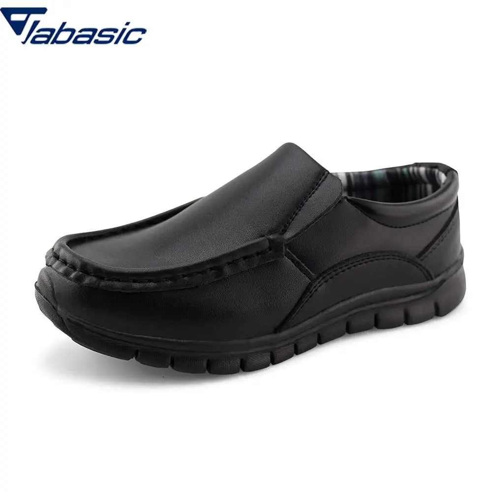 

Jabasic Boys School Uniform Dress Shoes Slip-on Little Kid/Big Kid Oxford Shoes Made Of Microfiber Leather Shoes Boys