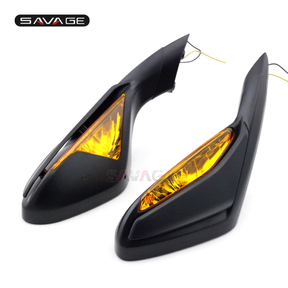 

Side Rear Rearview Mirrors with Turn Signal For MV Agusta F3 800/675 2012-2018 Motorcycle Accessories Rearview Blinker Indicator