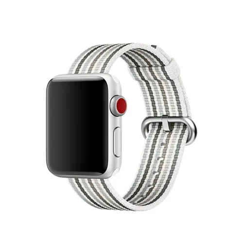 Ремешок Nato для apple watch Band 42 мм 38 мм iwatch band 44 мм/40 мм наручный Браслет apple watch 4 - Band Color: new gray