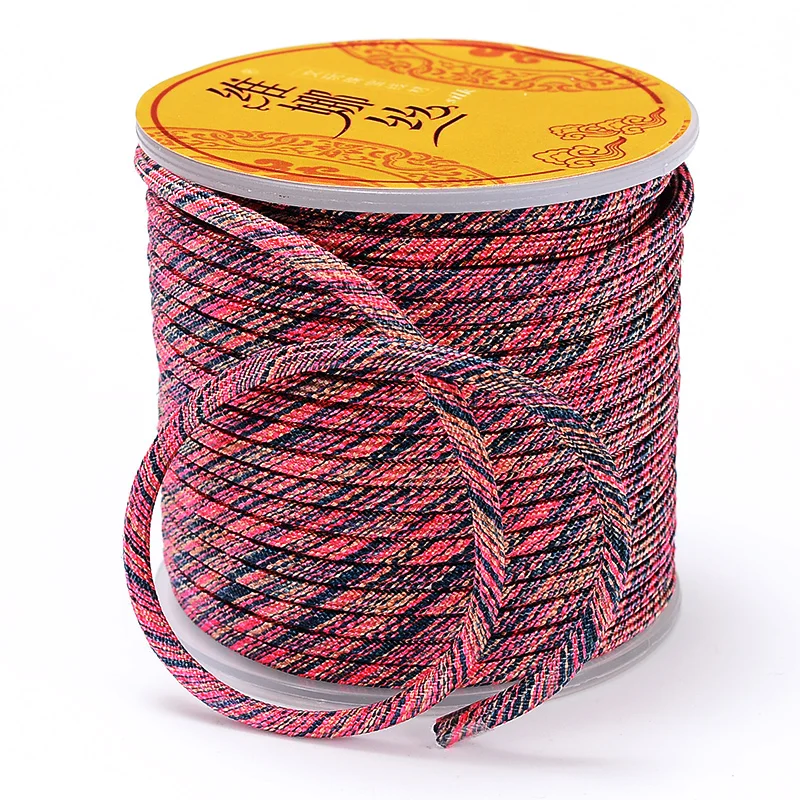 

MOQ=1pc Rope Rainbow Colors Jewerry Handmade Accessories Bracelet Necklace DIY Findings Nonelastic Cord/Line/String/Thread