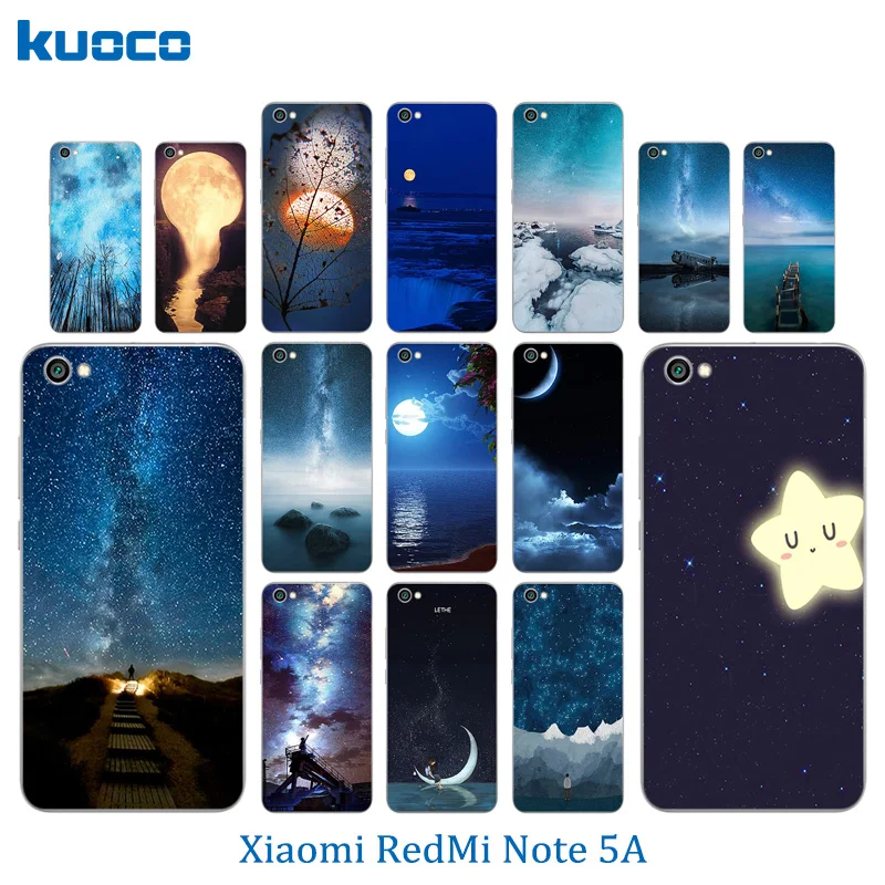 Phone Cases For Xiaomi Redmi Note 5A Soft TPU Silicone Luxury New Perfect Design Night Sky Pattern for Hongmi Back Cover |