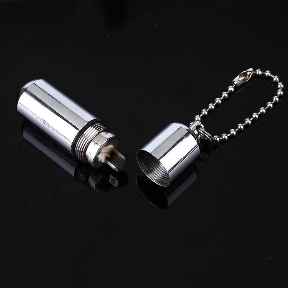 

Mini Waterproof Lighter Outdoor Camping Survival Key Ring Capsule EDC Tool