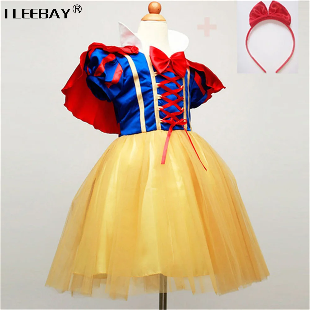 Children Cosplay Dress Snow White Girl Princess Dress Halloween Party Costume Children Clothing Sets Kids Clothes