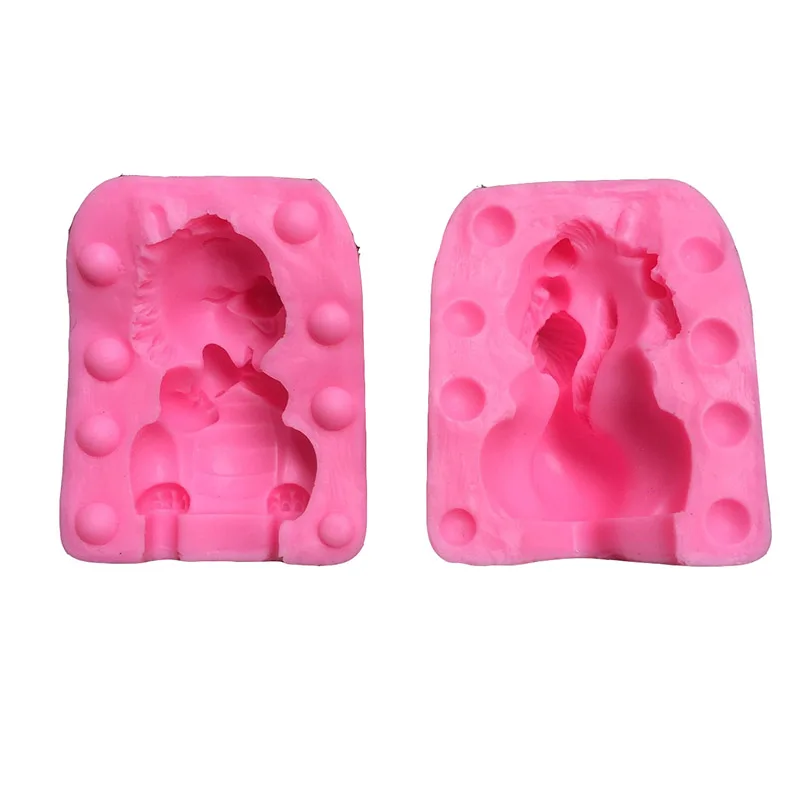 

2018 New 3D Solid Dragon Silica Gel Candy Mould Candle Mold Concrete Molds Designer Silicone Mold polymer clay molds