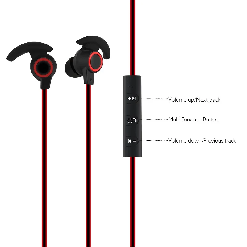 Bluetooth Earphone Sport Wireless Earphones Stereo Bluetooth 4.2 Wireless Earbuds With Mic Noise Canceling For Phones 2017 New (4)