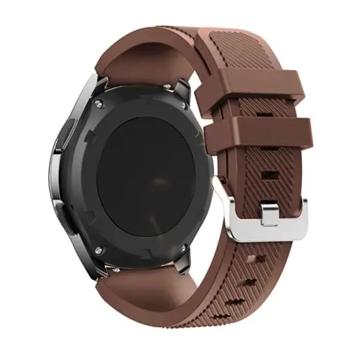 galaxy watch active 2 strap For Galaxy watch 46mm 42mm active 2 40mm 44mm Samsung gear S3 Frontier strap amazfit bip 22mm 20mm - Цвет ремешка: coffee