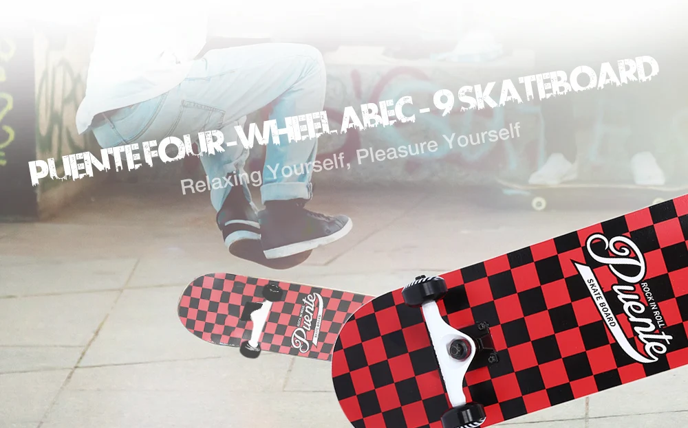 PUENTE ABEC-9 четырехколесный Скейтборд Longboard Penny Skate Board полный двойной Snubby Maple для развлечений