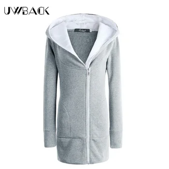 

Uwback 2018 Brand Winter Jackets Women Windbreaker Large Size Hooded Overcoats Femme Outwear Slim Coat Mujer OB133