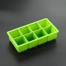 8 силиконовые полости лоток для льда с крышкой