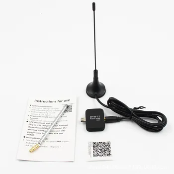 

Digital DVB-T2 TV Receiver Micro USB Tuner for Android Phone or Pad with OTG DVB T2 DVB-T PAD HD TV Stick with Dual Antenna