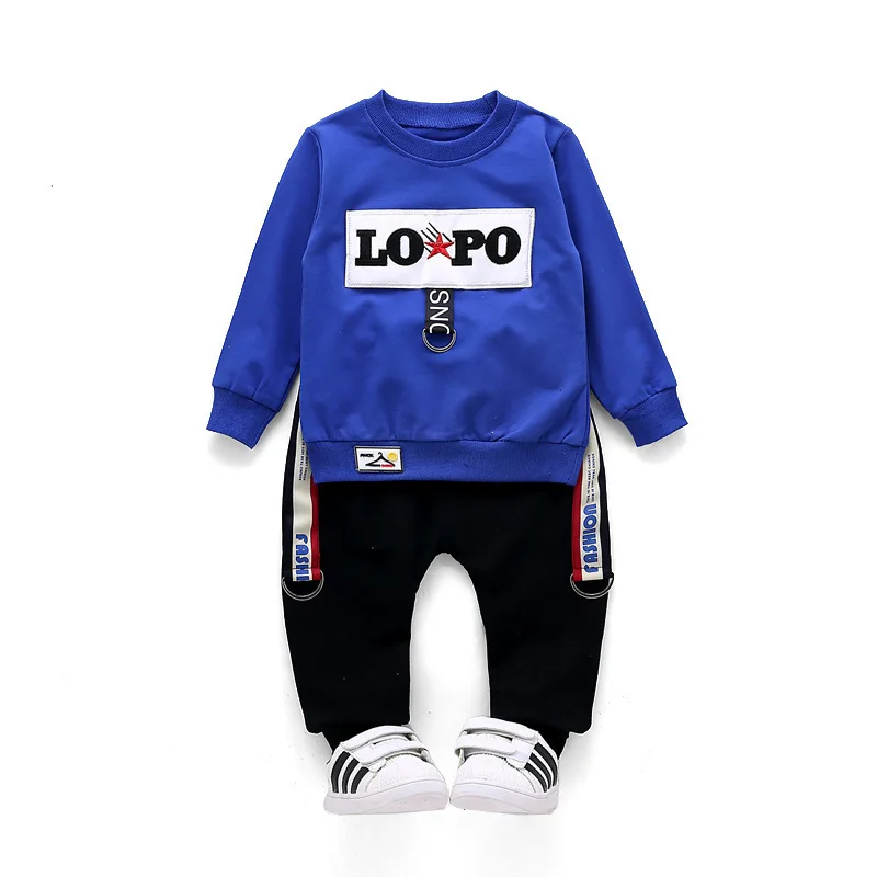 

Children Infant Pure Cotton 2018 Fashion Spring Autumn Baby T-shirt Pants 2Pcs/sets Toddler Tracksuit Kids Clothes