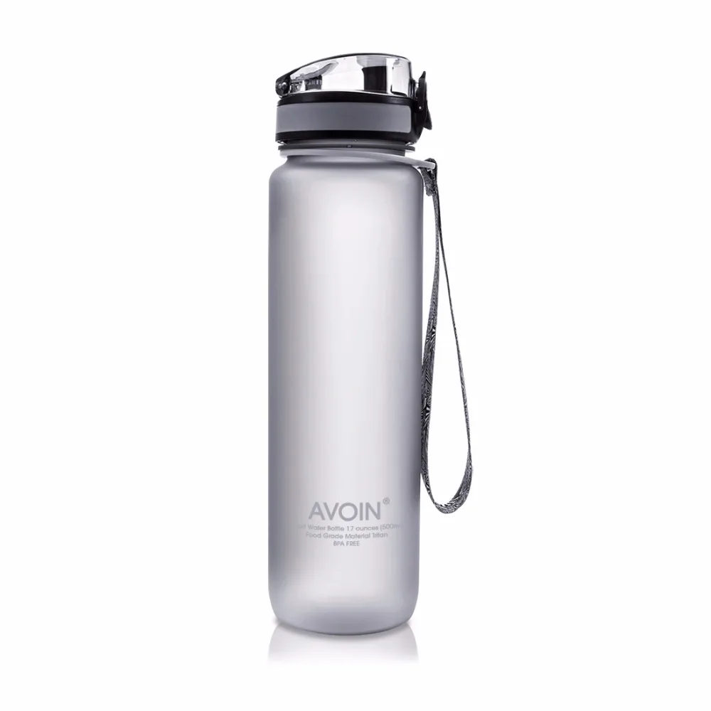 

AVOIN colorlife 17oz & 32oz (500 & 1000 ml) Sports Water Bottle - Fast Flow, Flip Top Leak Proof Lid w/ One Click Open