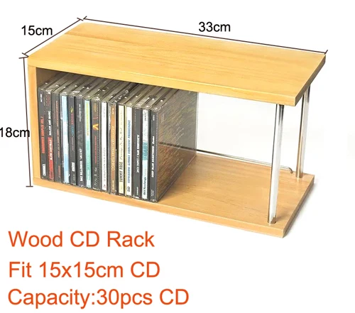 Японский стиль PS4 игровой диск для игры коробка для компакт-дисков черная резинка запись полка бамбуковая полка для cd-дисков коробка для хранения компакт-дисков - Цвет: Wood CD Rack