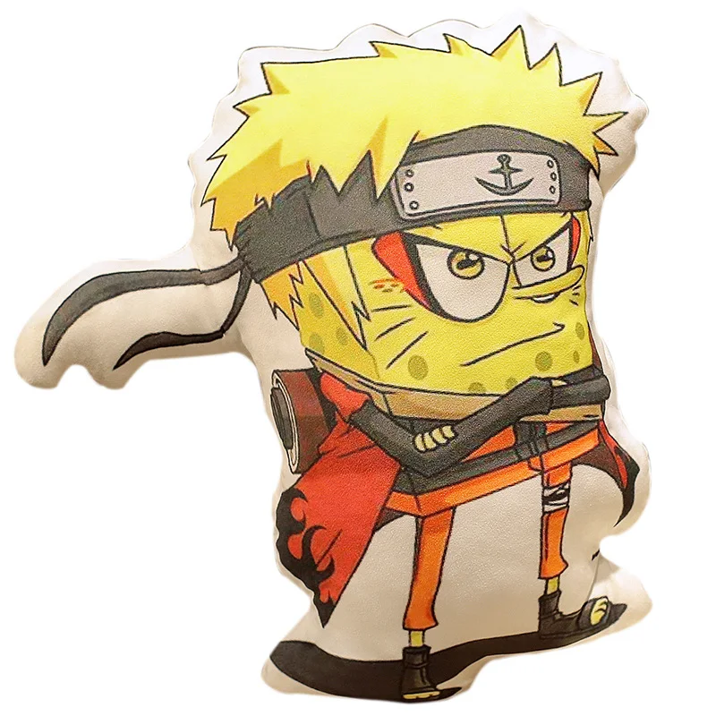 

SpongeBob Patrick Transform NARUTO Plush toy cute soft Sofa pillow Room decorations Children's toys birthday present