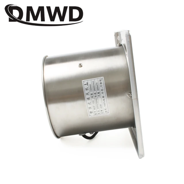 DMWD 6 Inch Window Wall Pipe Ventilation Exhaust Blower Cooling Duct Air Fan Toilet Bathroom Kitchen Extractor 6'' Ventilator 5