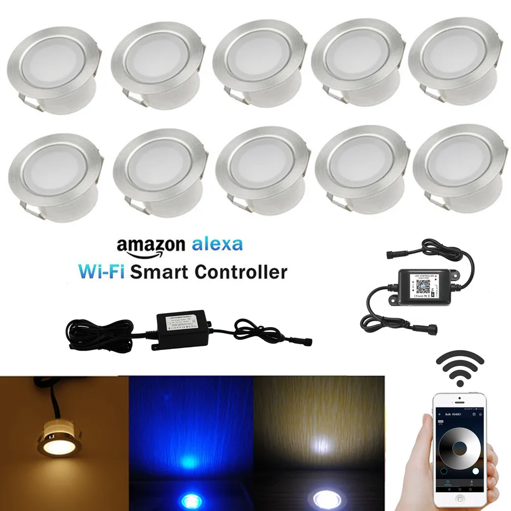 Low Voltage 19//30//31//45//61mm Driveway Terrace LED Deck Stair Step Soffit Lights