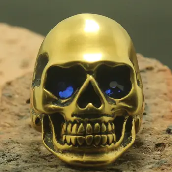 

Size 6 To size 16 Men 316L Stainless Steel Cool Dull Polishing Hot Skull Ring Factory Price