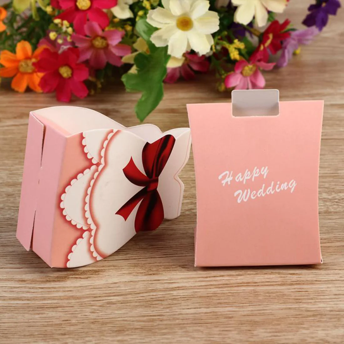 Creative 50pcs Fashion Pink Bride Groom Tuxedo Dress Gown Shape Creative 50pcs Fashion Pink Bride Groom Tuxedo Dress Gown Shape Wedding Favors Candy Gift Box In Bags Wring Supplies From Home Garden On