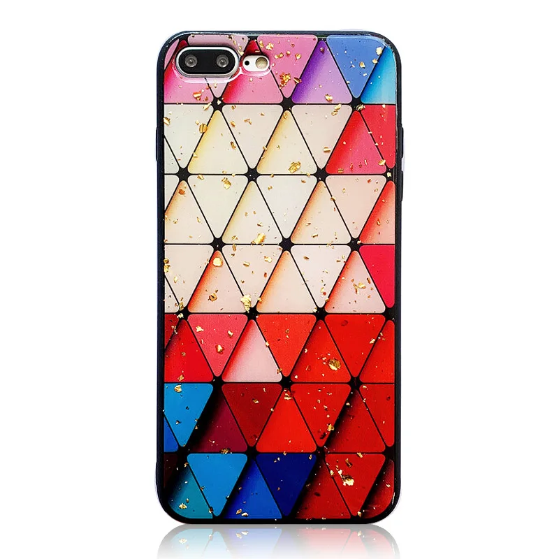 KIPX1087_6_JONSNOW Phone Case for iPhone 6S 7 8 Plus XS XR XS Max Beautiful Colorful Pattern Tempered Glass Back Cover Cases
