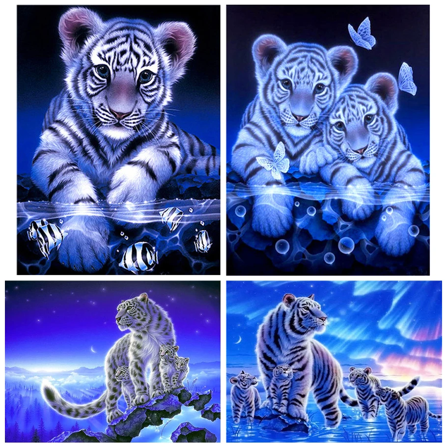 

Diamond Painting Diamond embroidery 5d diy full square animals Tiger - diamond mosaic daimond painting drill