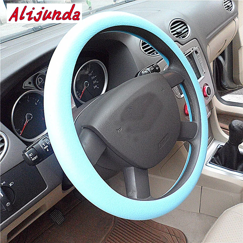 Alijunda Car silicone steering wheel cover for Toyota Camry Corolla