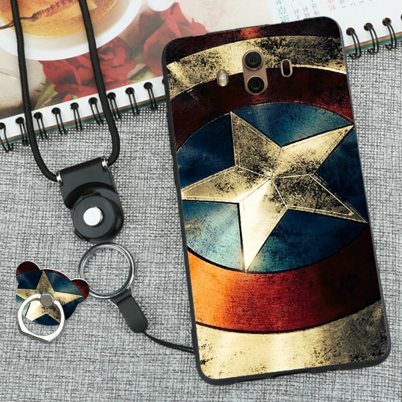 

For huawei mate 10 pro Case cartoon 3D Relief Print TPU Soft case for huawei mate 10 Coque back Cover cute#009