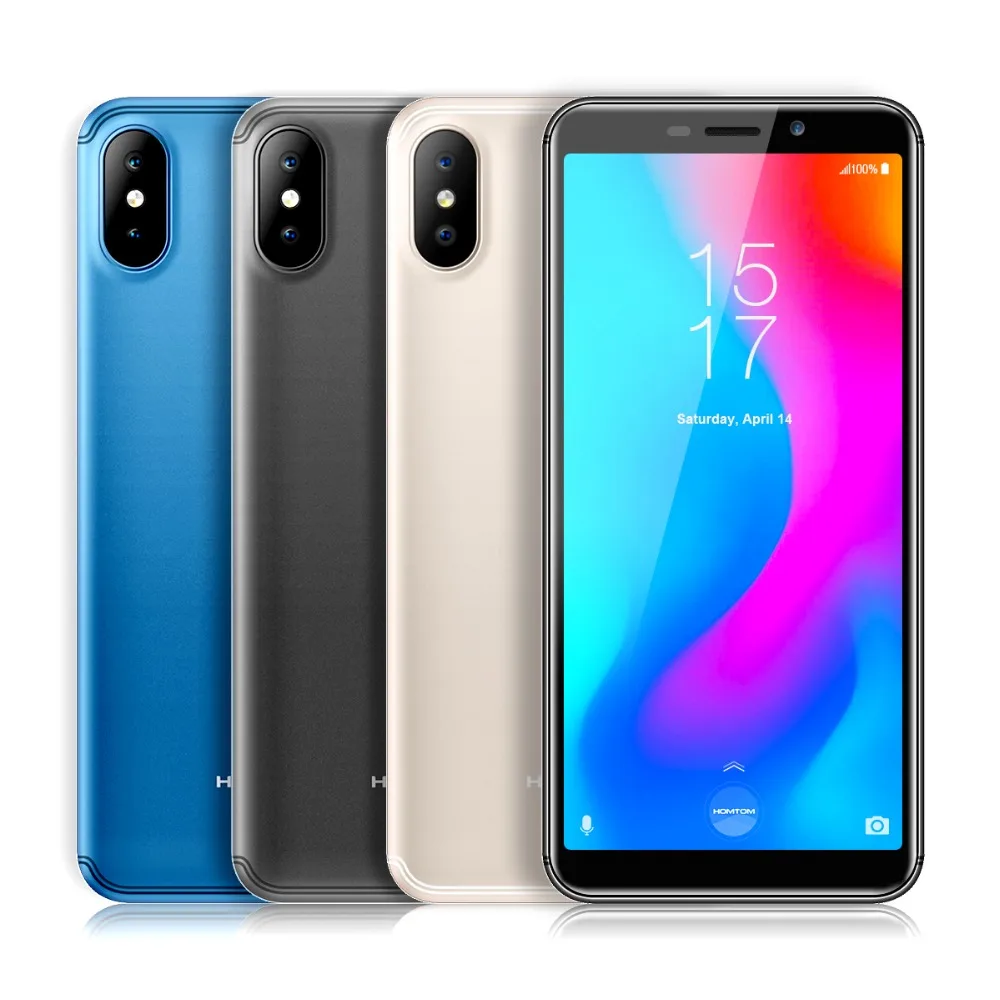 HOMTOM C2 5 дюйма 2 Гб ОЗУ 16 ПЗУ смартфон двойная задняя камера 13 МП + 8 Мп 18:9