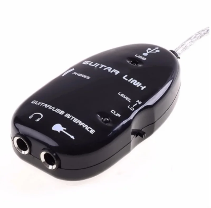 Электрогитары Ссылка аудиокабель USB Интерфейс Guitarlink привести к компьютеру для ПК MAC MP3 Запись XP с драйвером/200 шт