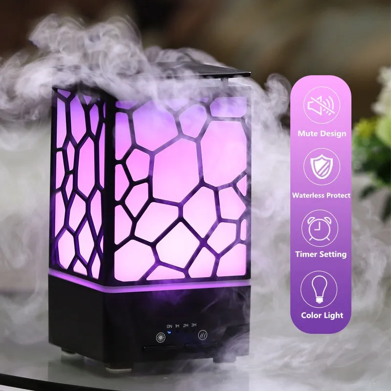 

24V 9W 200ML Water Cube Diffusers Aroma Lamp 7 Colors LED Mist Maker Ultrasonic Aroma Air Humidifiers Essential Oil Diffuser