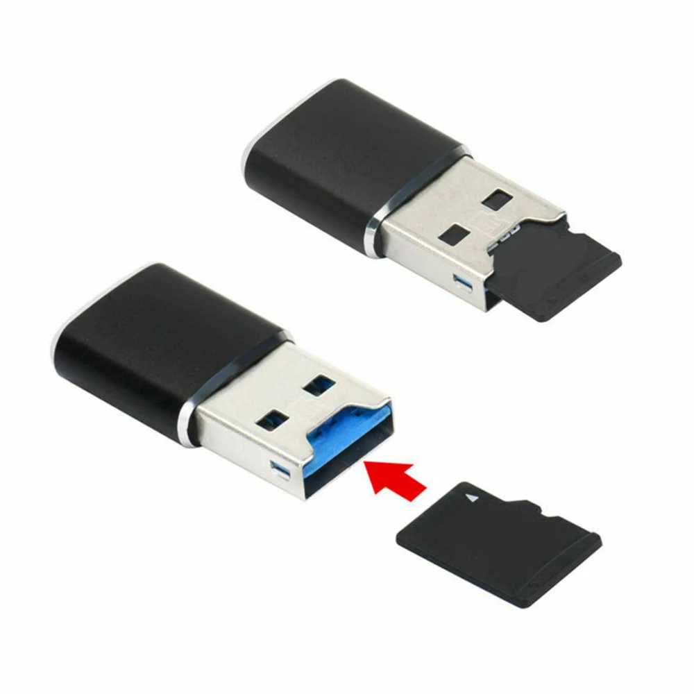 Мини 5 Гбит/с Высокоскоростной USB 3 0 SD SDXC TF кардридер адаптер micro Black|Картридеры| |