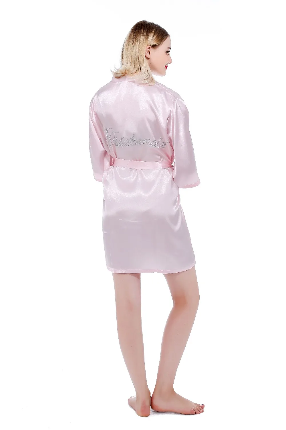 

Bridesmaid Bride Wedding Robe Gown Rhinestone Nightdress Negligee Female Kimono Sleepwear Sexy Nightwear Nightgown S-XXl
