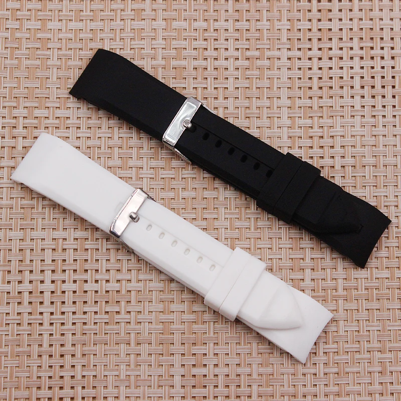 

New! Male PU Silicone and rubber watch strap accessories 23mm for Armani AR0584 AR0595 AR0593