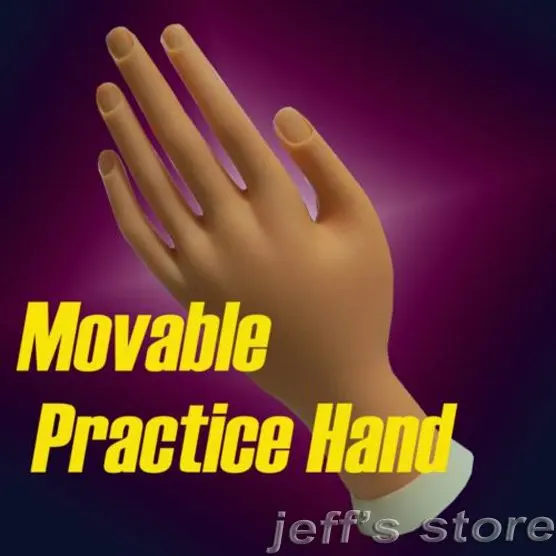 

Soft Plastic Flectional Model Hand Nail Art Practice Movable Nail Art Practice Hand Nail Art Painting