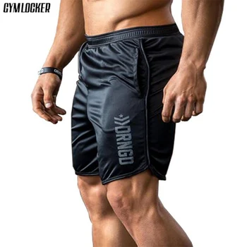 

GYMLOCKER 2019 New Men Gyms Fitness Bodybuilding Shorts Mens Casual Cool Short Pants Male Jogger Workout male Beach shorts