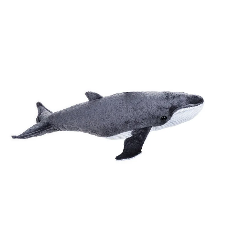 National Geographic 1" серый плюшевый дельфин 17" плюшевый орка КИТ 1" хэмпбэк подушка в форме Кита подушка милый чучело дельфина плюшевый - Цвет: Hampback Whale