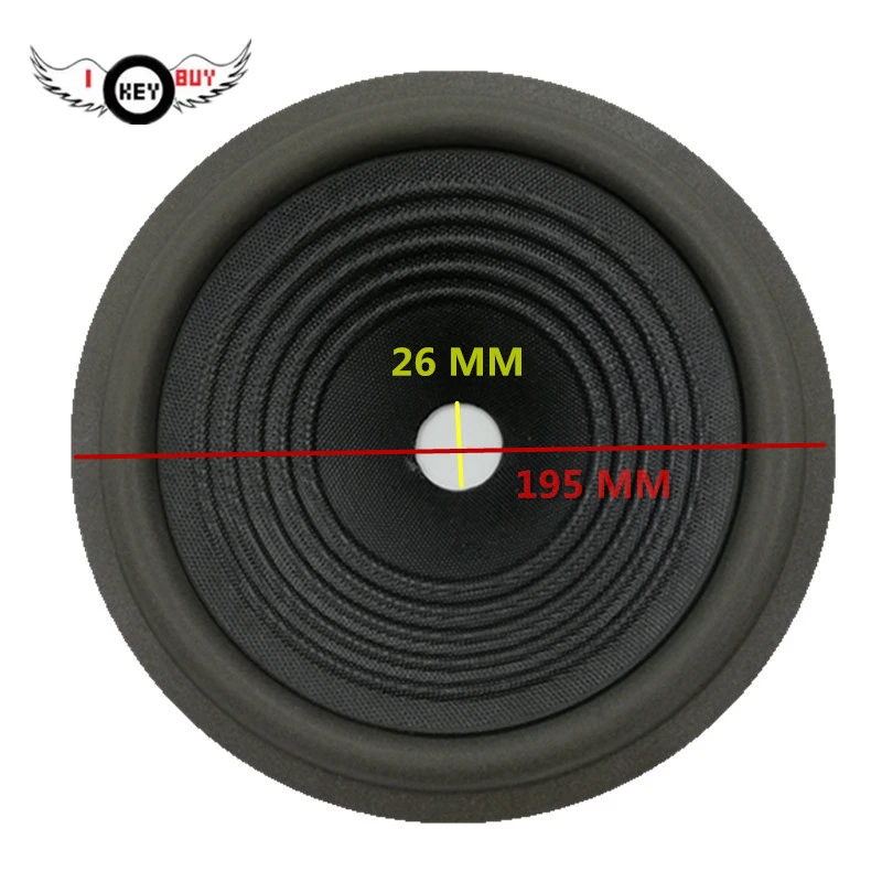 

10 pcs/lot 8 Inch Speaker Cone Woofer Cones Drum Paper Accessories 195 MM 26 MM 45 MM DIY Speaker Repair Accessories
