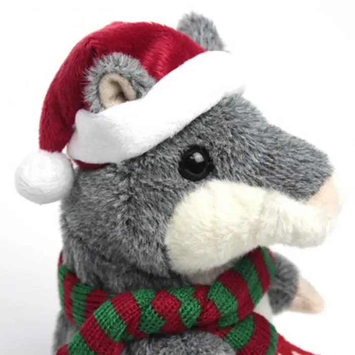 Говорящий хомяк рождественские подарки говорящий звук говорящий хомяк развивающая мягкая игрушка 998