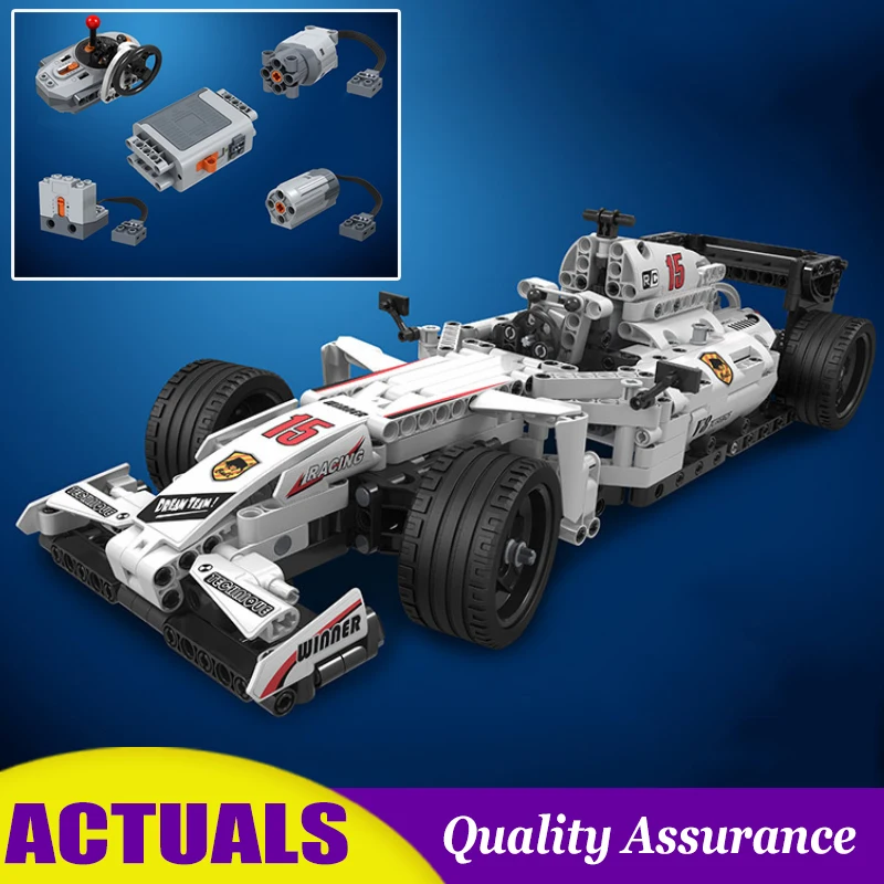 

RC Car Technic Racer Vehicle Building Blocks 7115 Electric Toy with Motor Power Function LegoINGlys