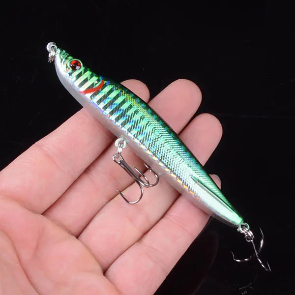 

High Quality 1pcs Fishing Lure 9.5cm 17g Sinking Pencil Long casting Shad Minnow Artificial Bait Crankbait Pesca 3D Eyes