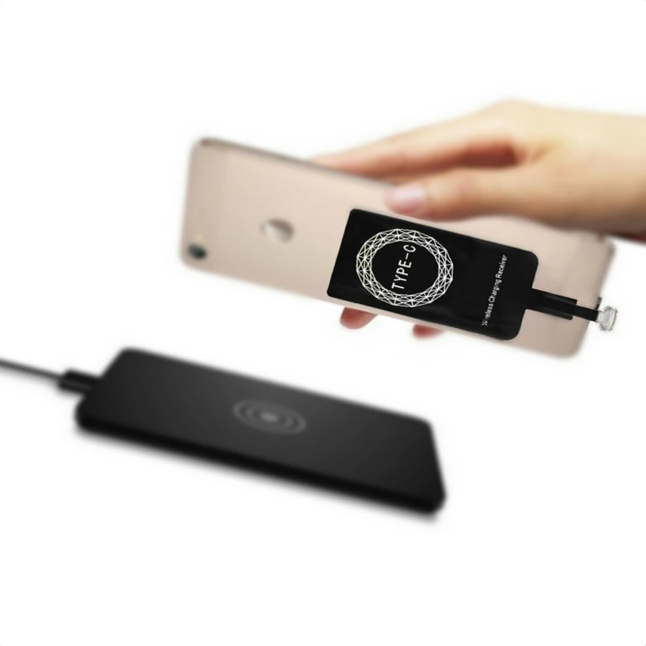 TypeC мобильный телефон Android универсальный беспроводной зарядный приемник Qi