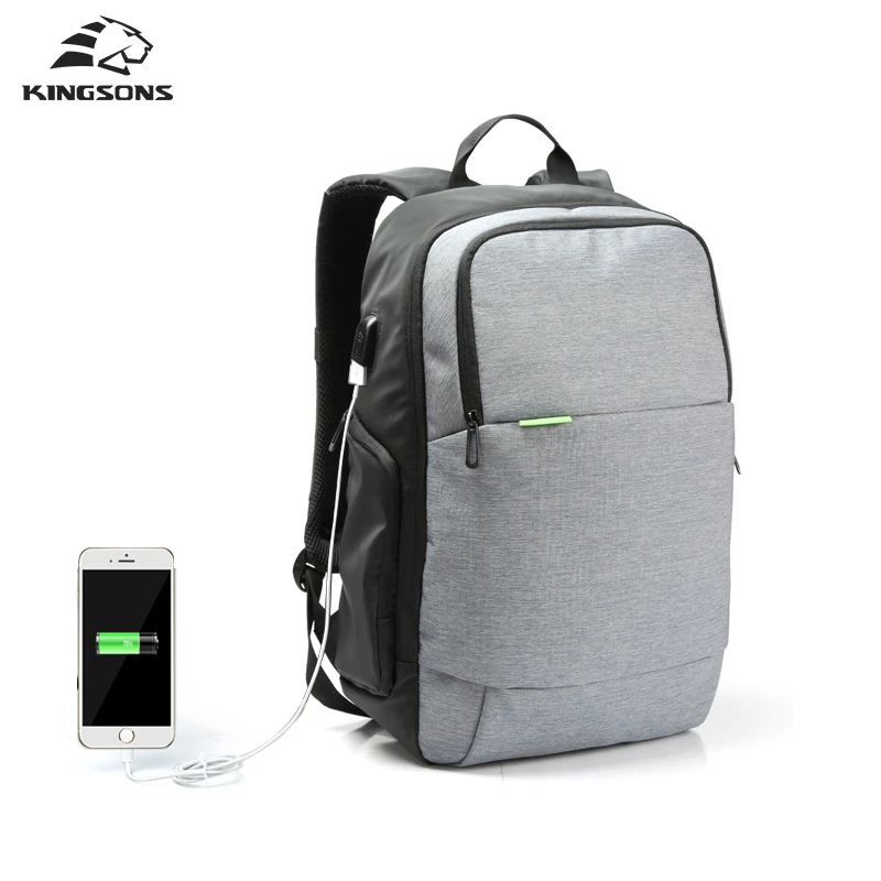 Kingsons Brand External USB Charge font b Laptop b font font b Backpack b font Anti