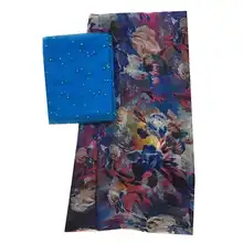 Женская мода платок Шелковый шифоновый материал французская кружевная ткань шелк атлас стрейч ткань новая в африканском стиле шнуровка швейцарская вуаль