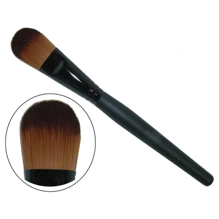 1pc Professional Wooden Handle Powder Blush Brush Foundation Brush