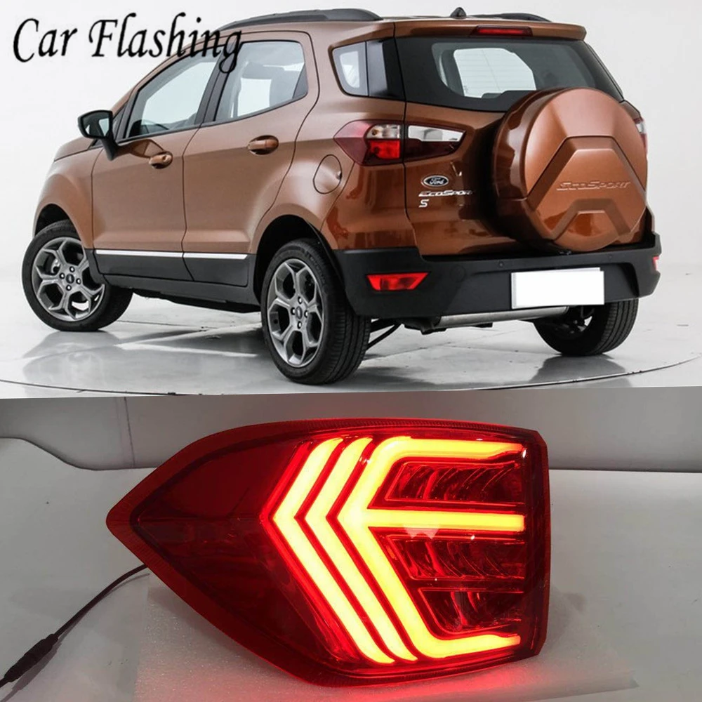 2 шт. светодиодный фонарь светильник для Ford Ecosport 2013 2018 2019 Автомобильный задний