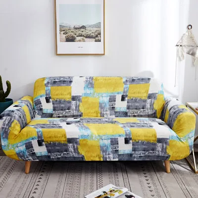 Geometric patterns Sofa Cover Slipcover Sofa for sofa towel Living Room Furniture Protective Armchair couches sofa 1/2/3/4 /1pcs - Color: 4