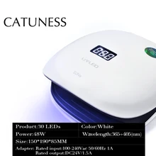 CATUNESS 10/30/60 S Защита глаз УФ светодиодная лампа для ногтей Сушилка для ногтей гель УФ-лампы для ногтей машина для отверждения